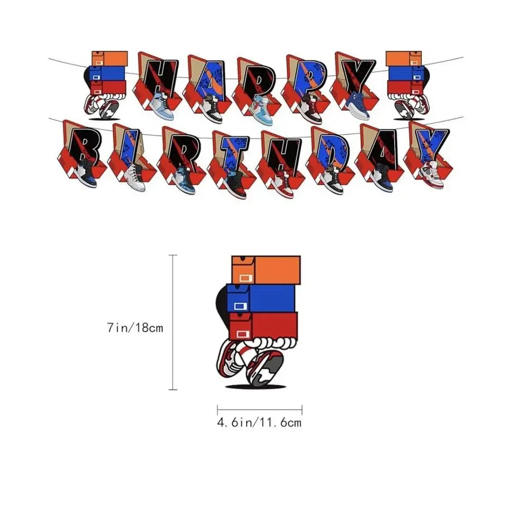 30 PCs Sneaker Birthday Party Decorations Sneaker Ball Themed Party Supplies